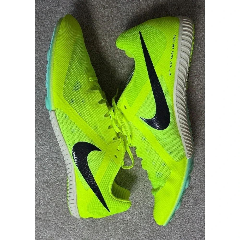 Nike Zoom Rival‎ Multi Track & Field Running Volt/Black DC8749-700 Men's 14 New